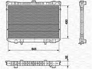 MAGNETI MARELLI 350213555000 radiatorius, variklio aušinimas 
 Aušinimo sistema -> Radiatorius/alyvos aušintuvas -> Radiatorius/dalys
21400-10G00, 2140001G00, 2140010G00