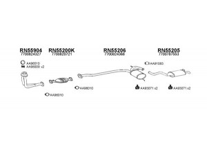 VENEPORTE 550482 išmetimo sistema 
 Išmetimo sistema -> Išmetimo sistema, visa