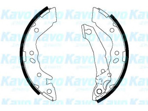 KAVO PARTS BS-3405 stabdžių trinkelių komplektas