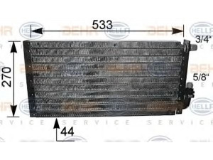 HELLA 8FC 351 039-031 kondensatorius, oro kondicionierius