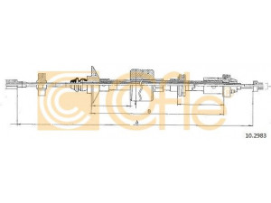 COFLE 10.2983 sankabos trosas 
 Dviratė transporto priemonės -> Kabeliai ir tachometro velenaai -> Sankabos trosas
7700763191