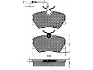 BSF 10164 stabdžių trinkelių rinkinys, diskinis stabdys 
 Techninės priežiūros dalys -> Papildomas remontas
425055, 425087, 425095, 425270