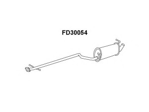 VENEPORTE FD30054 priekinis duslintuvas 
 Išmetimo sistema -> Duslintuvas
4420836, 4523729