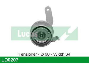 LUCAS ENGINE DRIVE LD0207 įtempiklio skriemulys, paskirstymo diržas
MD174352