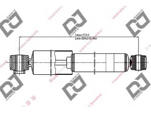 DJ PARTS DS1295GT amortizatorius 
 Pakaba -> Amortizatorius
553003A000, 553003A510