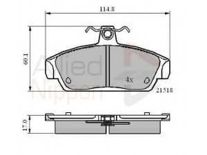 COMLINE ADB0467 stabdžių trinkelių rinkinys, diskinis stabdys 
 Techninės priežiūros dalys -> Papildomas remontas
GBP90318, GBP90320, GBP90320AF