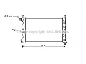 AVA QUALITY COOLING FT2078 radiatorius, variklio aušinimas 
 Aušinimo sistema -> Radiatorius/alyvos aušintuvas -> Radiatorius/dalys
50005580, 7549961, 7693062