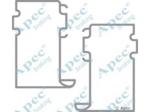 APEC braking KIT321 priedų komplektas, stabdžių trinkelė 
 Stabdžių sistema -> Būgninis stabdys -> Dalys/priedai