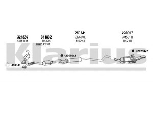 KLARIUS 391586E išmetimo sistema
