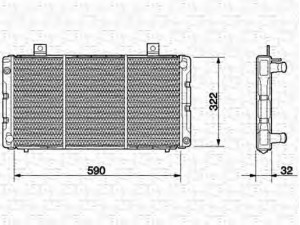 MAGNETI MARELLI 350213629000 radiatorius, variklio aušinimas 
 Aušinimo sistema -> Radiatorius/alyvos aušintuvas -> Radiatorius/dalys
7549280, 8817496