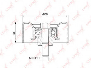 LYNXauto PB-7046 kreipiantysis skriemulys, V formos rumbuotas diržas
11925-EY00A, 11925-JK21A