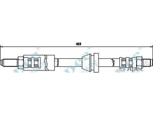 APEC braking HOS3338 stabdžių žarnelė 
 Stabdžių sistema -> Stabdžių žarnelės
6114613, 84FB2078AA