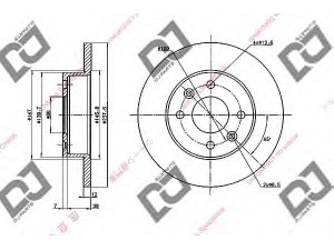 DJ PARTS BD1865 stabdžių diskas 
 Dviratė transporto priemonės -> Stabdžių sistema -> Stabdžių diskai / priedai
7700649850