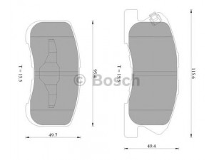 BOSCH 0 986 AB2 559 stabdžių trinkelių rinkinys, diskinis stabdys 
 Techninės priežiūros dalys -> Papildomas remontas
04491 97201 000, 04491 97205 000