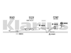KLARIUS 330870U išmetimo sistema 
 Išmetimo sistema -> Išmetimo sistema, visa