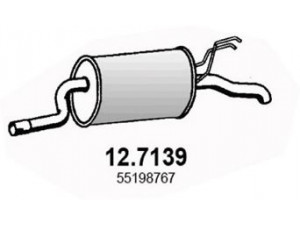 ASSO 12.7139 galinis duslintuvas 
 Išmetimo sistema -> Duslintuvas
55187406, 55187485, 55198767, 55187406