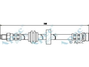 APEC braking HOS3479 stabdžių žarnelė 
 Stabdžių sistema -> Stabdžių žarnelės
1012023, 6758586, 93BB2282BB, 95BB2282BA