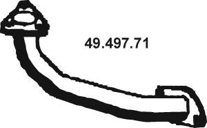 EBERSPÄCHER 49.497.71 išleidimo kolektorius 
 Išmetimo sistema -> Išmetimo vamzdžiai
FS89-40-500B