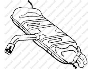 BOSAL 233-179 galinis duslintuvas 
 Išmetimo sistema -> Duslintuvas
1K6 253 609 CM