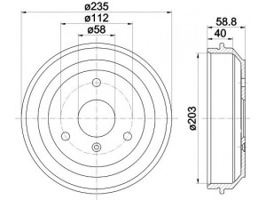 HELLA PAGID 8DT 355 301-851 stabdžių būgnas 
 Stabdžių sistema -> Būgninis stabdys -> Stabdžių būgnas
0004329V001, 4514230001
