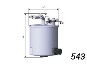 MISFAT M502 kuro filtras 
 Techninės priežiūros dalys -> Papildomas remontas
16400EC00B