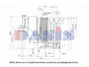 AKS DASIS 851292N magnetinė sankaba, oro kondicionieriaus kompresorius