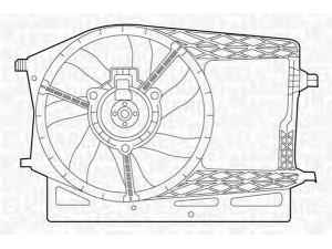 MAGNETI MARELLI 069422278010 ventiliatorius, radiatoriaus 
 Aušinimo sistema -> Radiatoriaus ventiliatorius
17101475578