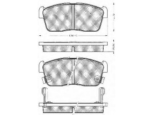 BSF 10823 stabdžių trinkelių rinkinys, diskinis stabdys 
 Techninės priežiūros dalys -> Papildomas remontas
04465B1010, 04465B1020000, 04465B1040
