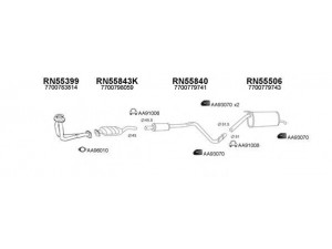 VENEPORTE 550307 išmetimo sistema 
 Išmetimo sistema -> Išmetimo sistema, visa