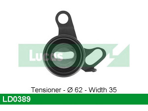 LUCAS ENGINE DRIVE LD0389 įtempiklio skriemulys, paskirstymo diržas