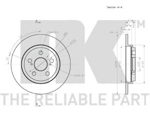 NK 3145133 stabdžių diskas 
 Dviratė transporto priemonės -> Stabdžių sistema -> Stabdžių diskai / priedai
4243152150