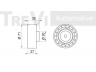 TREVI AUTOMOTIVE TD1039 kreipiantysis skriemulys, paskirstymo diržas 
 Diržinė pavara -> Paskirstymo diržas/komplektas -> Laisvasis/kreipiamasis skriemulys
074109243A, 074109243A, 074109243A