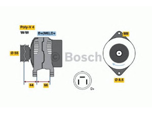 BOSCH 0 123 115 013 kintamosios srovės generatorius 
 Elektros įranga -> Kint. sr. generatorius/dalys -> Kintamosios srovės generatorius
31400 85C00 000, 31400-85C00