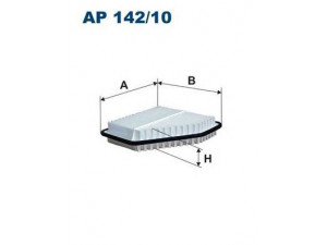 FILTRON AP142/10 oro filtras 
 Techninės priežiūros dalys -> Techninės priežiūros intervalai
1780131120, 17801AD010, 1780131120