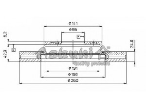 ASHUKI T602-80 stabdžių diskas 
 Stabdžių sistema -> Diskinis stabdys -> Stabdžių diskas
0 986 478 451/BOSCH, 09.7395.10/BREMBO