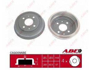 ABE C6G009ABE stabdžių būgnas 
 Stabdžių sistema -> Būgninis stabdys -> Stabdžių būgnas
6192490, 7098234