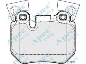 APEC braking PAD1682 stabdžių trinkelių rinkinys, diskinis stabdys 
 Techninės priežiūros dalys -> Papildomas remontas
34216784808, 34216791421