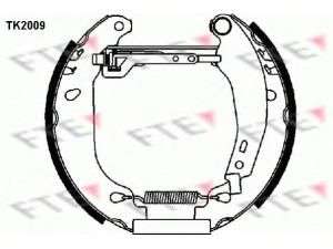 FTE TK2009 stabdžių trinkelių komplektas 
 Techninės priežiūros dalys -> Papildomas remontas
77 01 203 862, 77 01 205 098