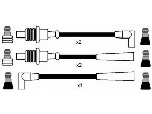 NGK 44307 uždegimo laido komplektas 
 Kibirkšties / kaitinamasis uždegimas -> Uždegimo laidai/jungtys
95659598, 5967.E5, 5967.H5, 5967.K4