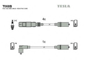 TESLA T068B uždegimo laido komplektas 
 Kibirkšties / kaitinamasis uždegimas -> Uždegimo laidai/jungtys
N-10204402, N-10243611