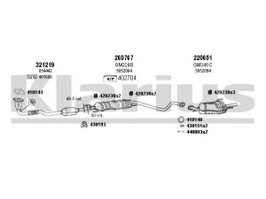 KLARIUS 391084E išmetimo sistema 
 Išmetimo sistema -> Išmetimo sistema, visa