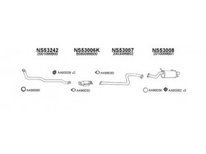 VENEPORTE 530046 išmetimo sistema 
 Išmetimo sistema -> Išmetimo sistema, visa
