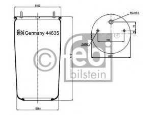 FEBI BILSTEIN 44635 dėklas, pneumatinė pakaba
246 192