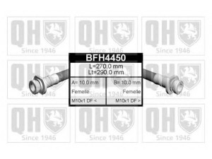 QUINTON HAZELL BFH4450 stabdžių žarnelė 
 Stabdžių sistema -> Stabdžių žarnelės
FBH 6680, 46210-61A10, 46213-01A14