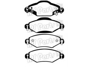 IPS Parts IBD-1204 stabdžių trinkelių rinkinys, diskinis stabdys 
 Techninės priežiūros dalys -> Papildomas remontas
04465-0D010, 044650D040