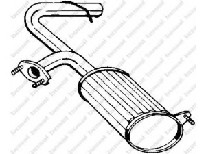 BOSAL 229-501 galinis duslintuvas 
 Išmetimo sistema -> Duslintuvas
1430-066E50