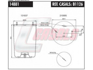 CASALS B1126 dėklas, pneumatinė pakaba
750570, 0542941010