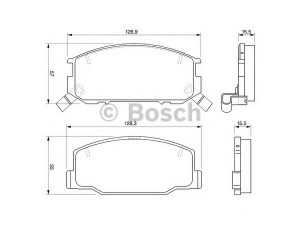 BOSCH 0 986 424 724 stabdžių trinkelių rinkinys, diskinis stabdys 
 Techninės priežiūros dalys -> Papildomas remontas