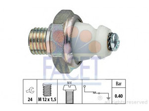 FACET 7.0098 alyvos slėgio jungiklis 
 Variklis -> Variklio elektra
A 005 542 90 17, A 162 542 00 17