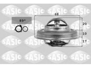 SASIC 3381161 termostatas, aušinimo skystis 
 Aušinimo sistema -> Termostatas/tarpiklis -> Thermostat
133816